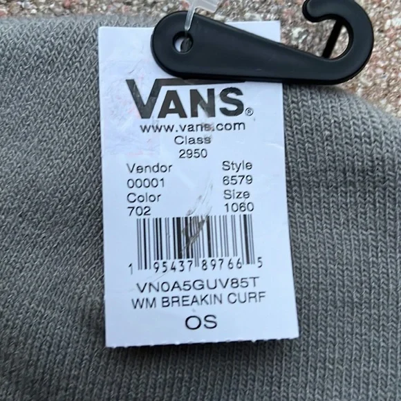 Vans WM Breakin Curf Grey Beanie Skateboarding Hat Women & Men VN0A5GUV85T - Picture 16 of 16